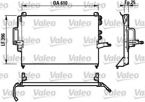 VALEO 817201 Конденсатор, кондиціонер