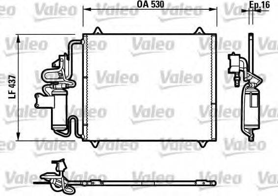 VALEO 817269 Конденсатор, кондиціонер