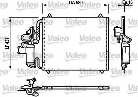 VALEO 817274 Конденсатор, кондиціонер