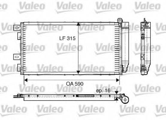 VALEO 817547 Конденсатор, кондиціонер