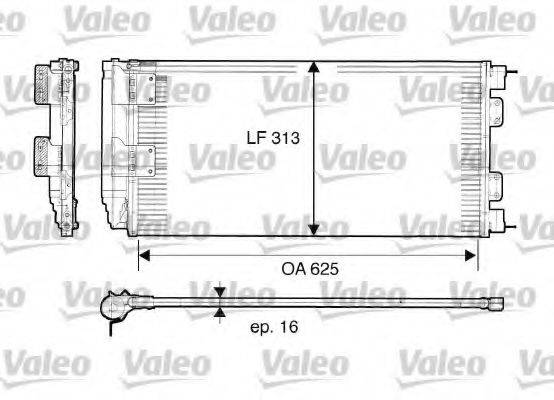 VALEO 817549 Конденсатор, кондиціонер