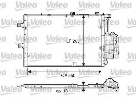 VALEO 817610 Конденсатор, кондиціонер