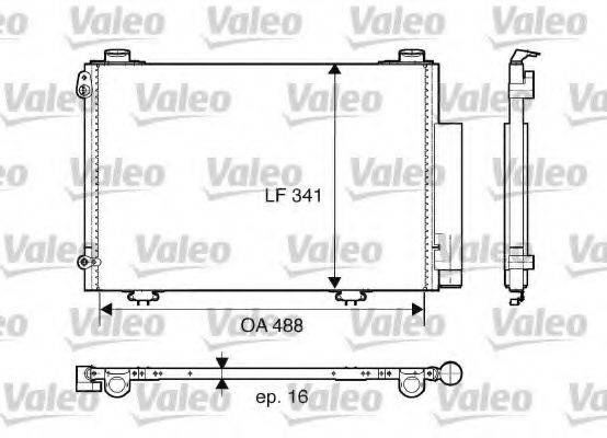 VALEO 817674 Конденсатор, кондиціонер