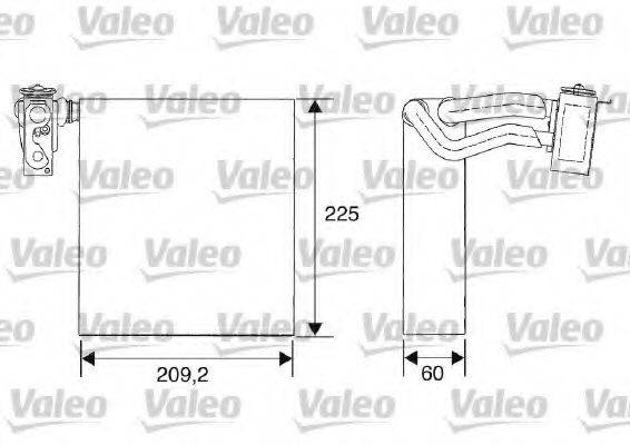 VALEO 817683 Випарник, кондиціонер