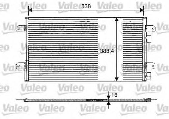 VALEO 817701 Конденсатор, кондиціонер