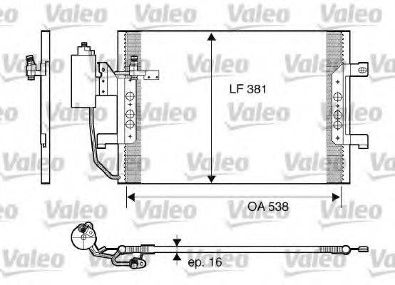 VALEO 817841 Конденсатор, кондиціонер