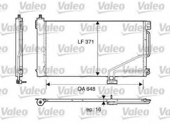 VALEO 817848 Конденсатор, кондиціонер