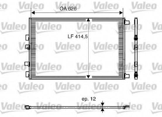 VALEO 818002 Конденсатор, кондиціонер