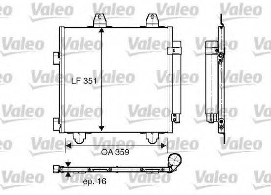 VALEO 818014 Конденсатор, кондиціонер