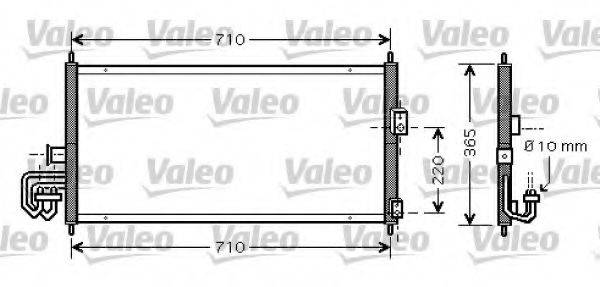 VALEO 818026 Конденсатор, кондиціонер