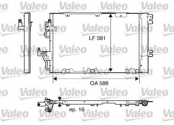 VALEO 818114 Конденсатор, кондиціонер