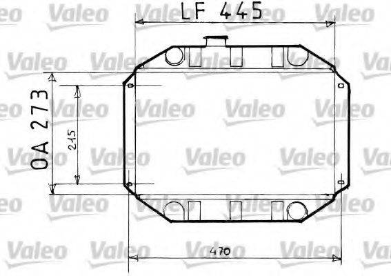 VALEO 819151 Радіатор, охолодження двигуна