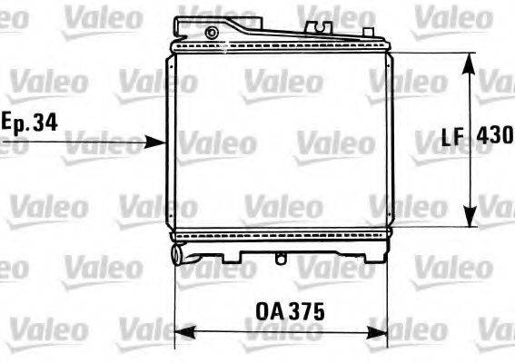 VALEO 819181 Радіатор, охолодження двигуна