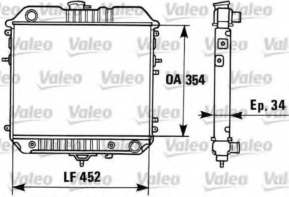 VALEO 819306 Радіатор, охолодження двигуна