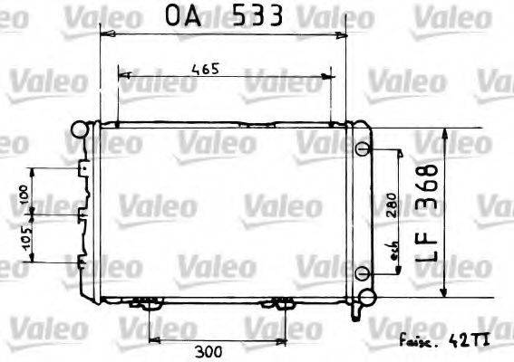 VALEO 819376 Радіатор, охолодження двигуна