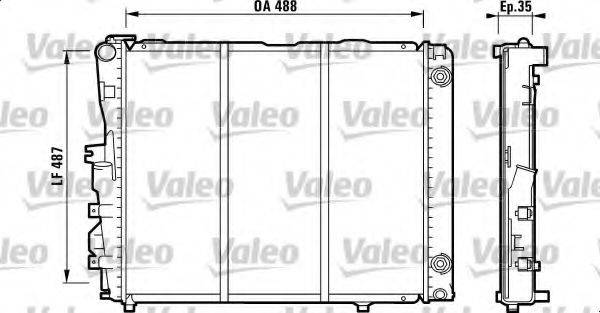 VALEO 819381 Радіатор, охолодження двигуна