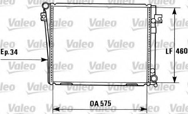 VALEO 819405 Радіатор, охолодження двигуна