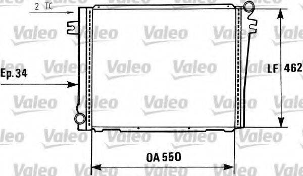 VALEO 819406 Радіатор, охолодження двигуна