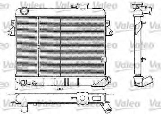 VALEO 883808 Радіатор, охолодження двигуна