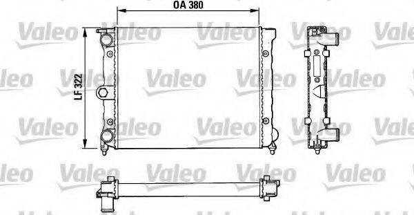 VALEO 883818 Радіатор, охолодження двигуна