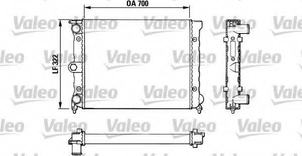 VALEO 883821 Радіатор, охолодження двигуна