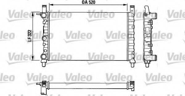 VALEO 883825 Радіатор, охолодження двигуна