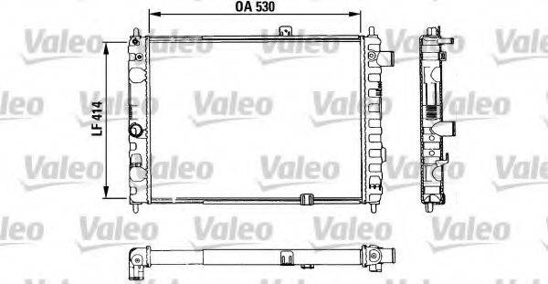 VALEO 883853 Радіатор, охолодження двигуна