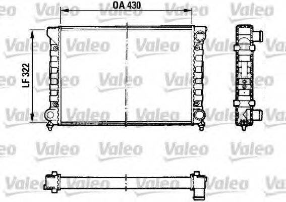 VALEO 883869 Радіатор, охолодження двигуна