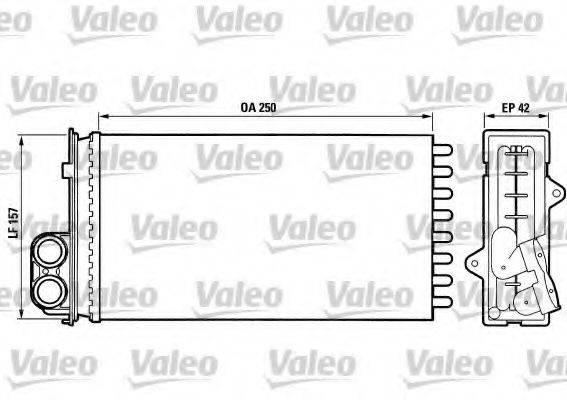 VALEO 883976 Теплообмінник, опалення салону