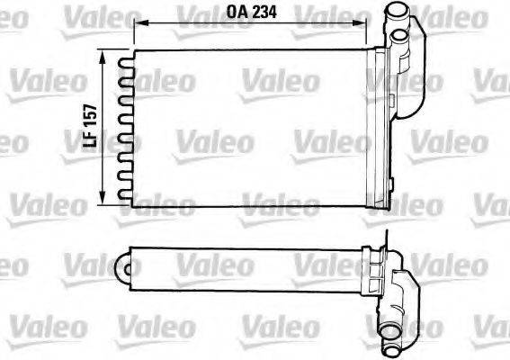 VALEO 883980 Теплообмінник, опалення салону