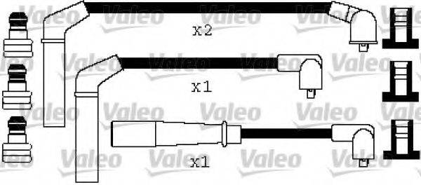 VALEO 346443 Комплект дротів запалювання