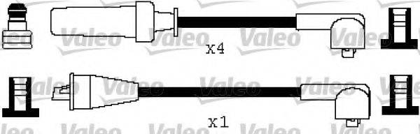 VALEO 346399 Комплект дротів запалювання