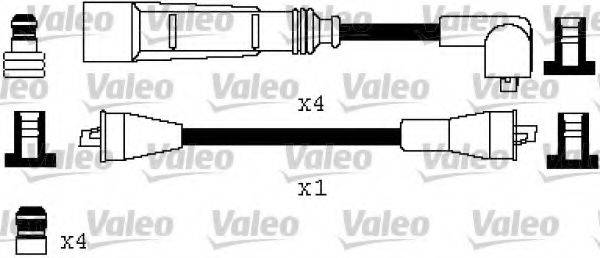 VALEO 346387 Комплект дротів запалювання