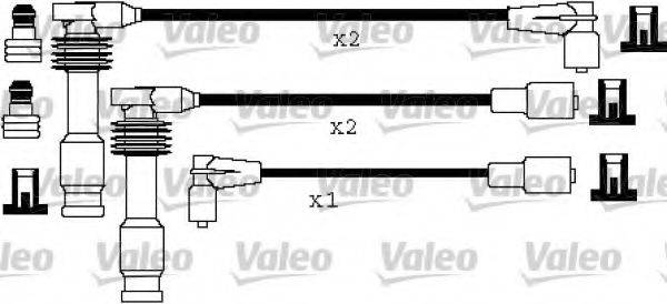 VALEO 346194 Комплект дротів запалювання