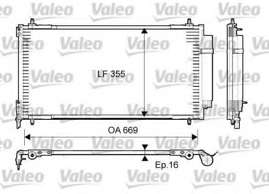 VALEO 814065 Конденсатор, кондиціонер