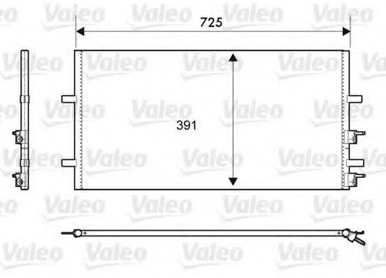 VALEO 814087 Конденсатор, кондиціонер