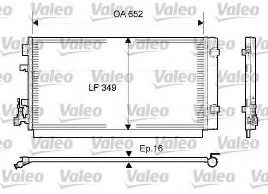 VALEO 814094 Конденсатор, кондиціонер