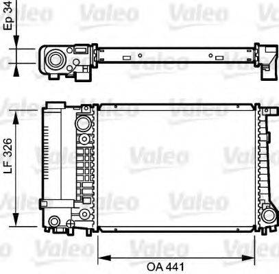 VALEO 731520 Радіатор, охолодження двигуна