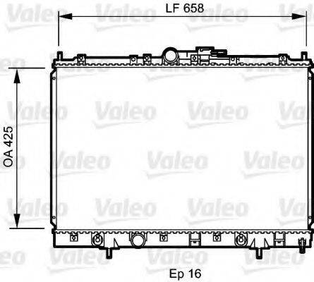 VALEO 734197 Радіатор, охолодження двигуна