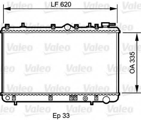 VALEO 734267 Радіатор, охолодження двигуна