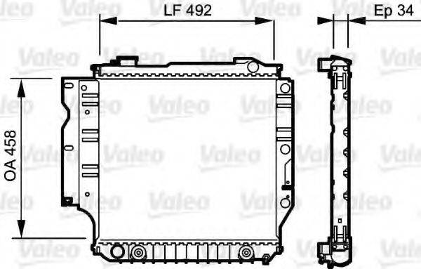 VALEO 735196 Радіатор, охолодження двигуна