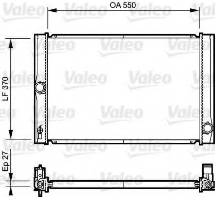 VALEO 735213 Радіатор, охолодження двигуна