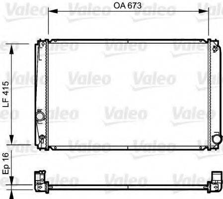 VALEO 735215 Радіатор, охолодження двигуна