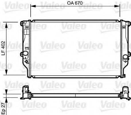 VALEO 735216 Радіатор, охолодження двигуна