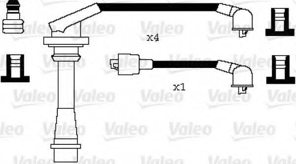 VALEO 346076 Комплект дротів запалювання