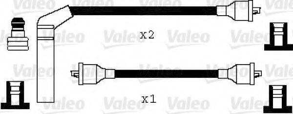 VALEO 346017 Комплект дротів запалювання