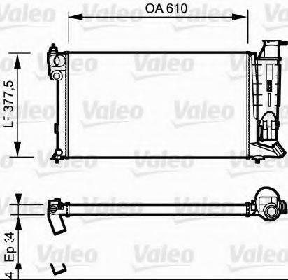 VALEO 730985 Радіатор, охолодження двигуна