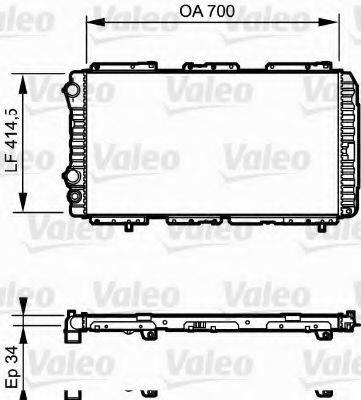 VALEO 730995 Радіатор, охолодження двигуна