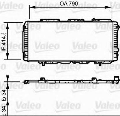 VALEO 731611 Радіатор, охолодження двигуна