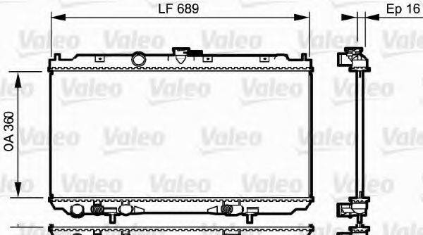 VALEO 734706 Радіатор, охолодження двигуна